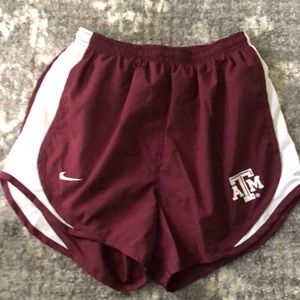 Nike dri-fit shorts with Texas A&M logo
